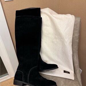 SOLD UGG Black Suede Tall Boots